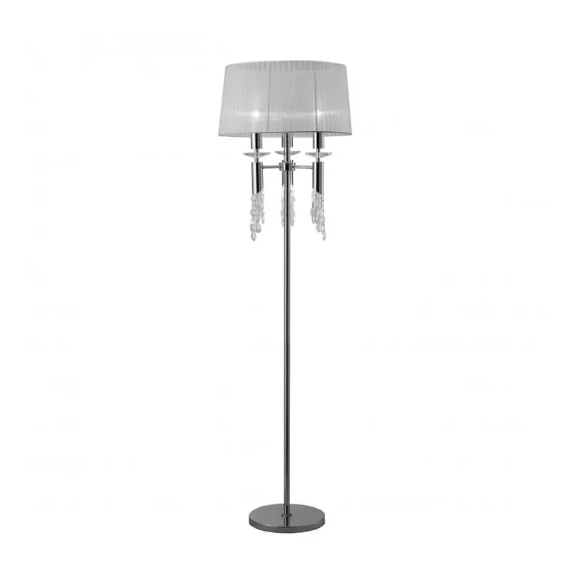 Directo De Fábrica Lámpara de pie Tiffany 3L E27 tela - Mantra Bronce mate