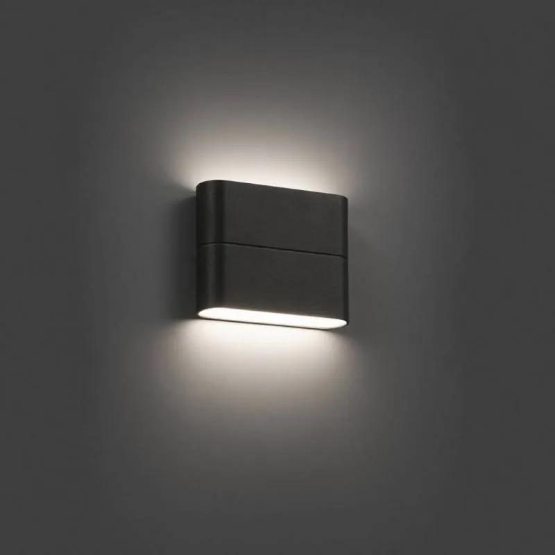 A Buen Precio Aplique de pared exterior Aday-1 LED 6w IP54 gris - Faro