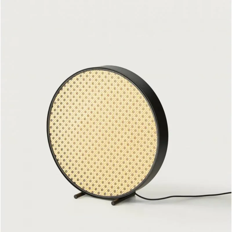 Lámpara de mesa Tant LED ratán - Aromas Negro Bestseller