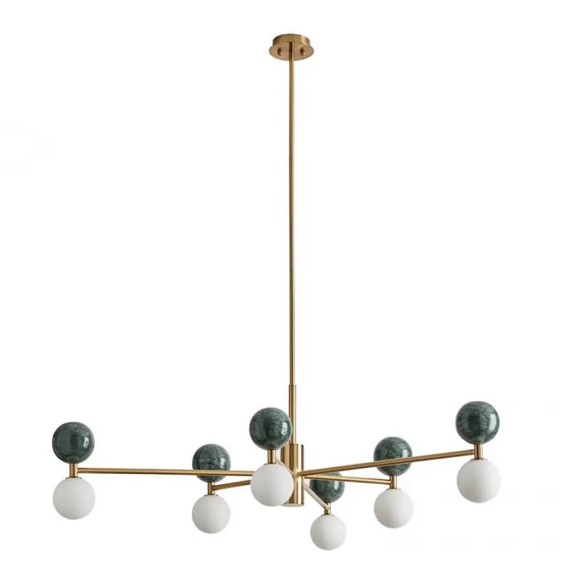 Imprescindible (Must-Have) Lámpara colgante Dalt 6L G9 Ø120cm mármol - Aromas Negro