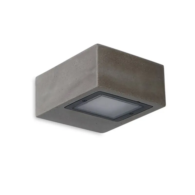 Aplique de pared exterior Izar LED 9w IP65 cemento - ACB No Te Lo Pierdas