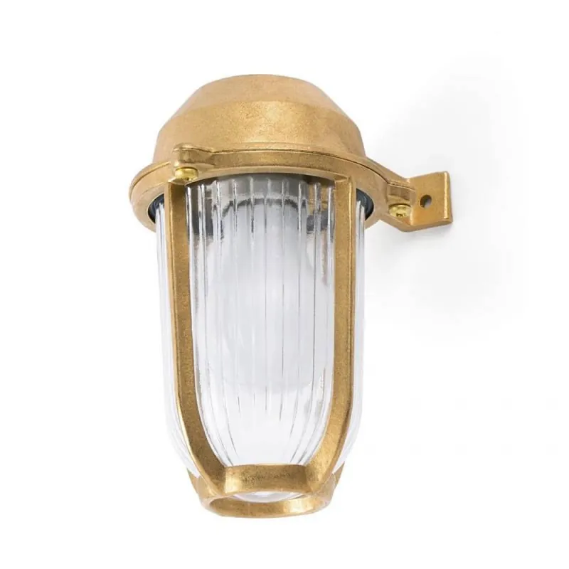 Aplique de pared Borda E27 IP44 latón - Faro Más Vendido