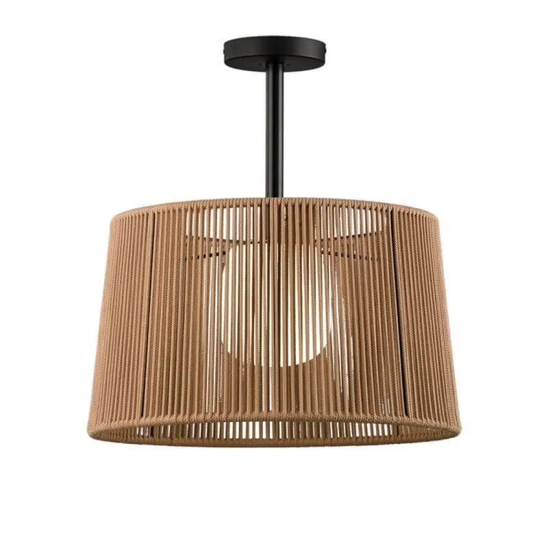 Plafón de techo Drum IP66 E27 cuerda - Ole Blanco Disponible Ahora