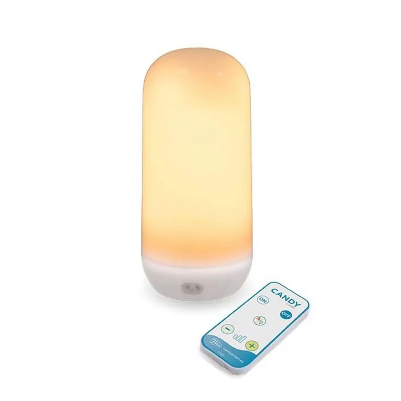 Bombilla portátil Candy LED efecto llama/fijo recargable - Newgarden Económico