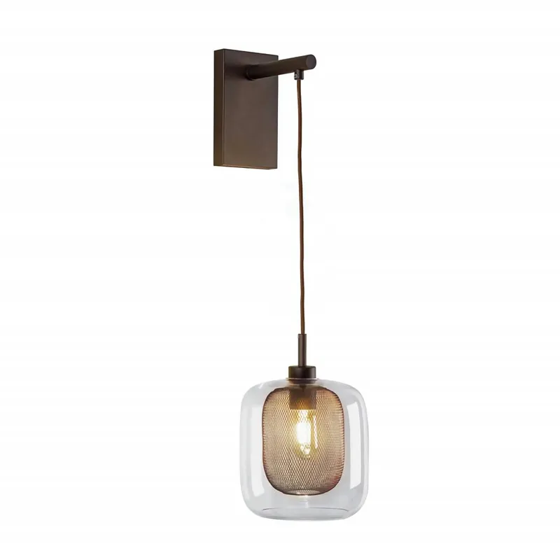 Aplique de pared Fox 1L E27 regulable cristal - Schuller Gran Oferta