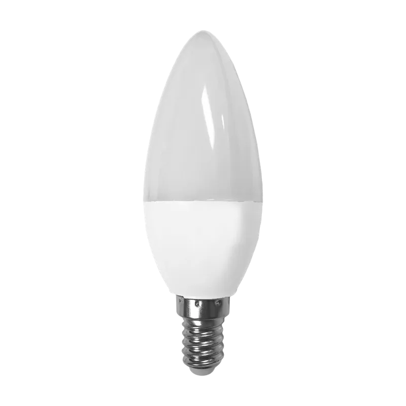 Entrega Rápida Bombilla E14 C37 vela 6W Blanco neutro