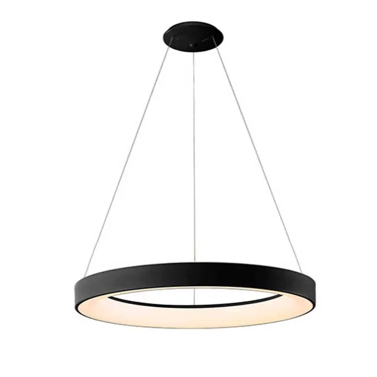 Colgante 50W Niseko II 65cm Negro con mando a distancia Alta Calidad