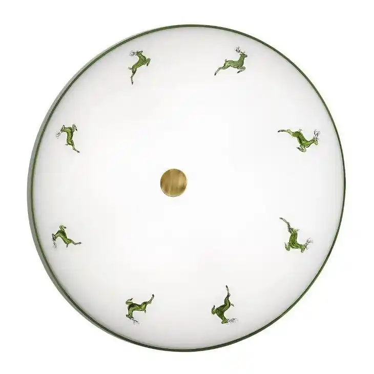 Kolarz 731.U14.4.100-Plafón NONNA 4xE27/60W/230V pr.54 cm verde/latón Comprar En Línea