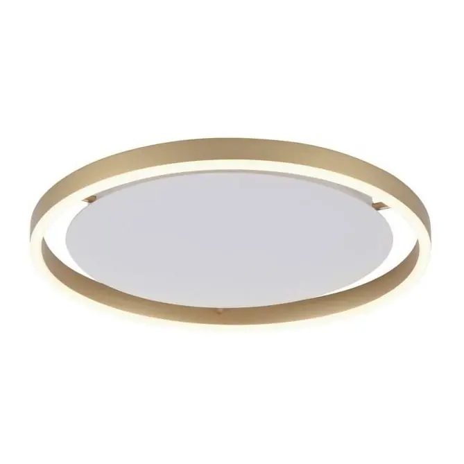 Leuchten Direkt 15391-60 - Plafón LED regulable RITUS LED/20W/230V latón Entrega Rápida