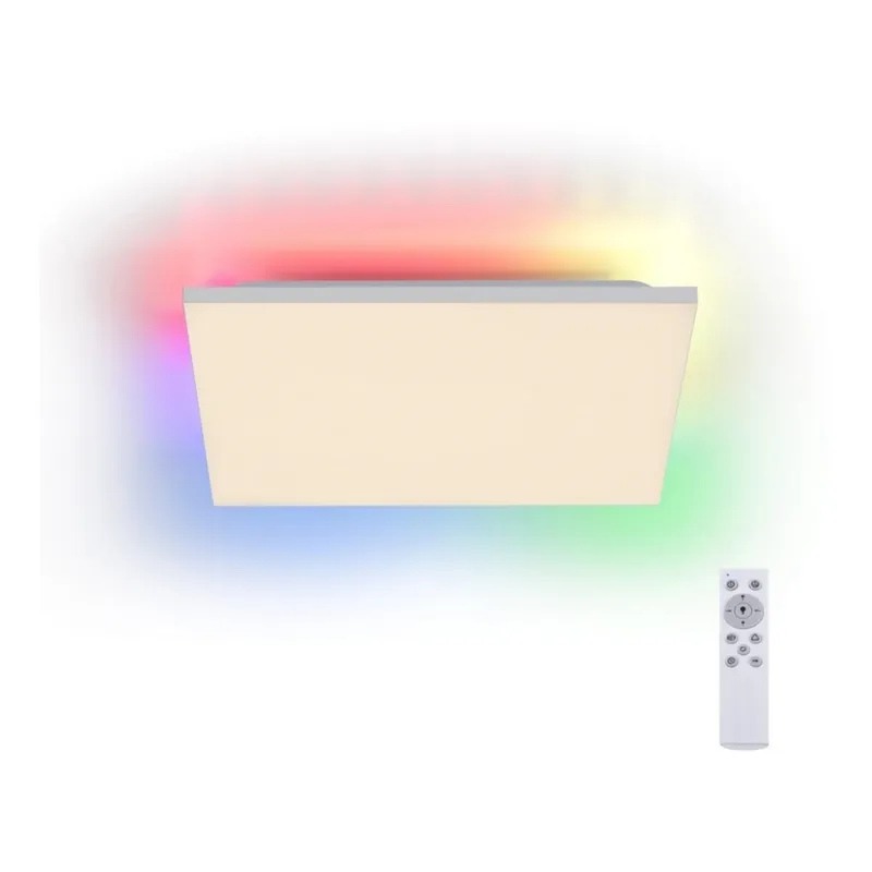 Leuchten Direkt 15561-16 - Plafón LED RGB regulable CONRAD LED/27W/230V + mando a distancia Última Oportunidad