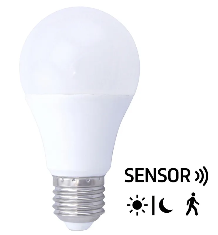LAMPARA STANDARD LED SENSOR E27 9W 6000K GSC Descuento