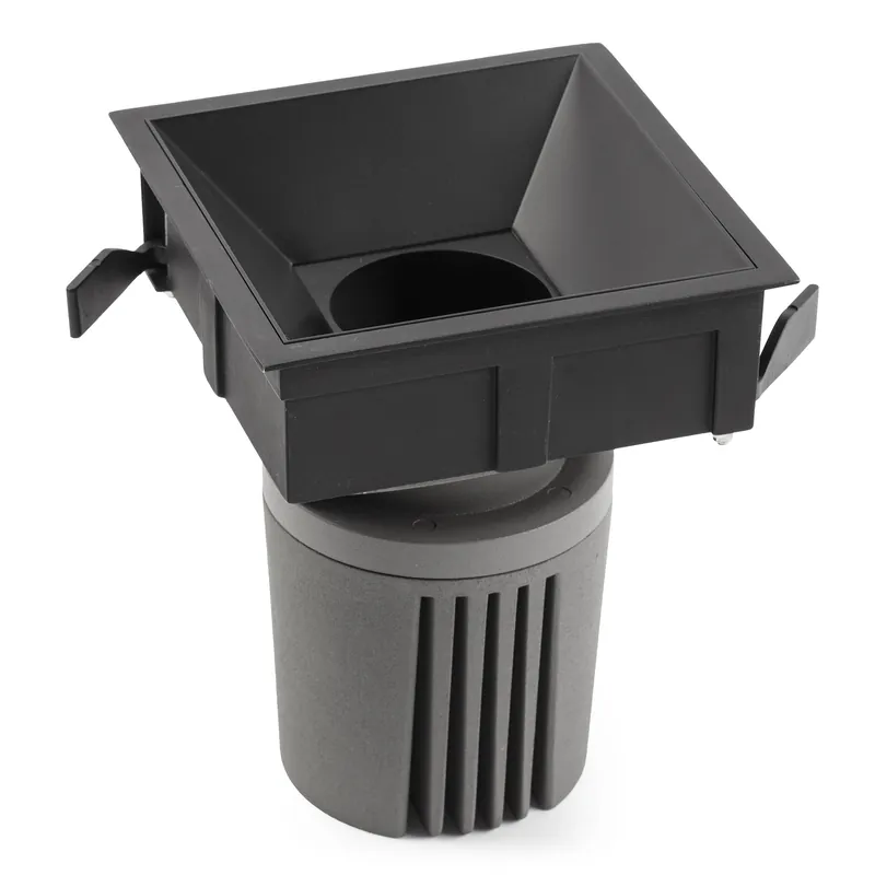 Marca Reconocida DEEP90 Empotrable cuadrado negro 36° 2700K CRI95