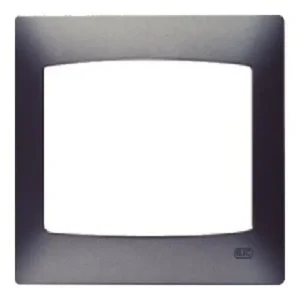 PLACA 1 ELEMENTO HORIZONTAL SERIE CORAL SIN BASTIDOR EN GRIS LAVA Precio Económico