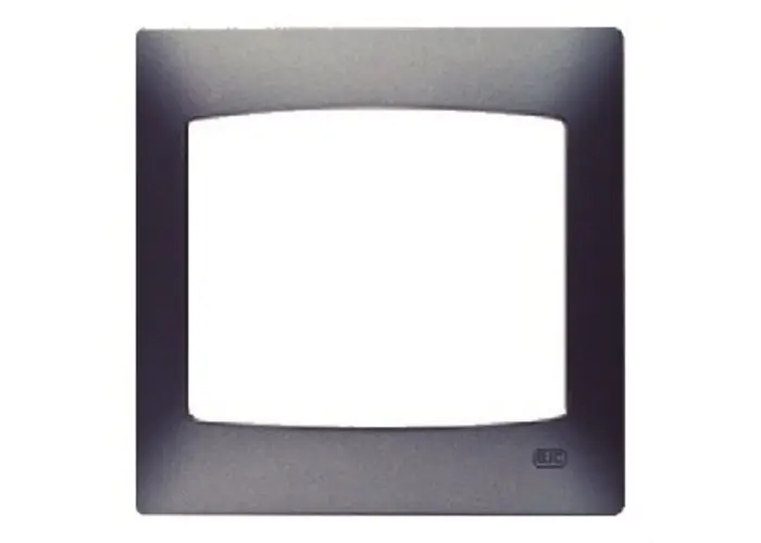 PLACA 1 ELEMENTO HORIZONTAL SERIE CORAL SIN BASTIDOR EN GRIS LAVA Precio Económico