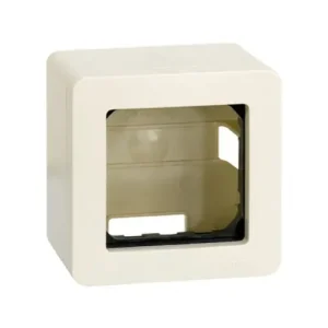 CAJA DE SUPERFICIE SIMON 27 PARA 1 ELEMENTO MARFIL Precio Reducido