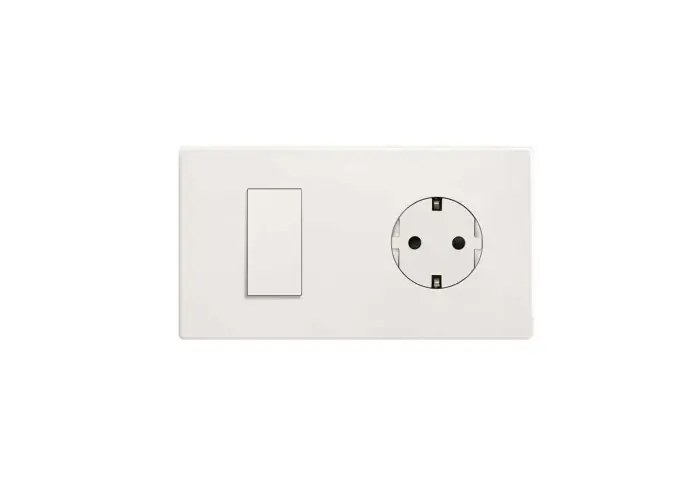 MARCO MÍNIMO SIMON 270 CON 2 ELEMENTOS ENCHUFE+MÓDULO ESTRECHO BLANCO Precio De Oferta