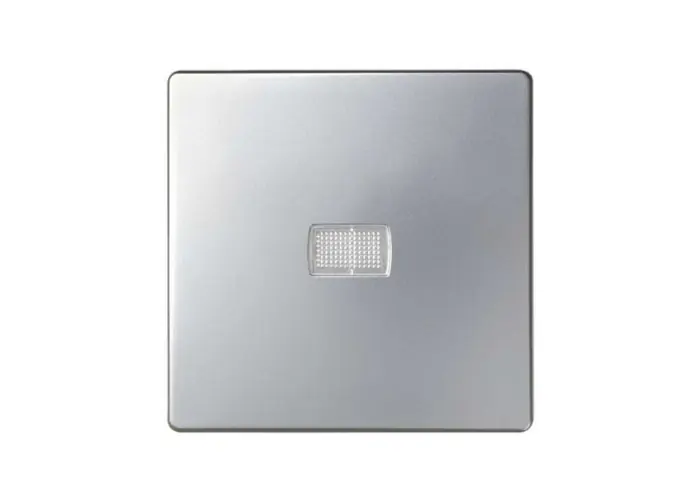 Súper Precio TECLA SIMON 82 CON VISOR NEUTRO ALUMINIO