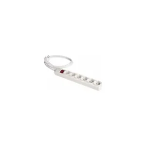 Imprescindible (Must-Have) PROLONGADOR 6 TOMAS BIPOLAR 16A 250V CON OBTURADOR+INTERRUPTOR