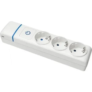 BASE MÚLTIPLE DE 3 TOMAS 2P+T, 16A 250V, CON INTERRUPTOR LUMINOSO Última Versión