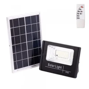 Proyector LED Solar 30W 6500K Panel: 6V/6W Batería: 3,2V/3000MaH Control Remoto Precio Rebajado