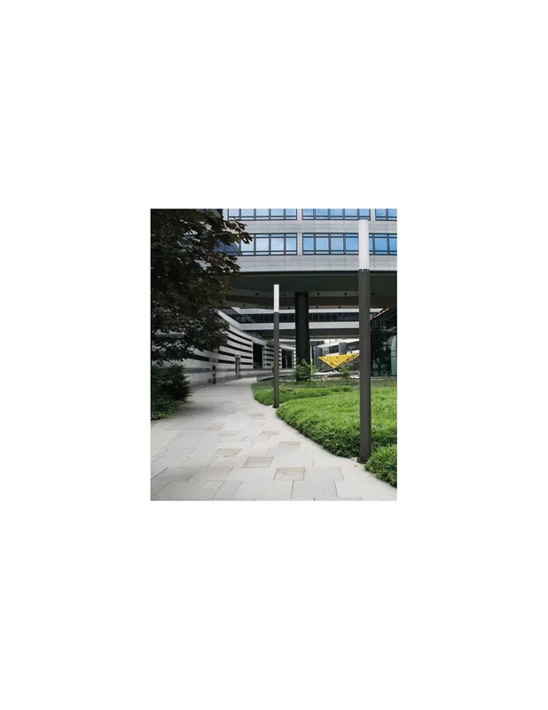 Descuento Farola de exterior Tram - Faro - Lámpara en gris urbano, altura: 250 cm
