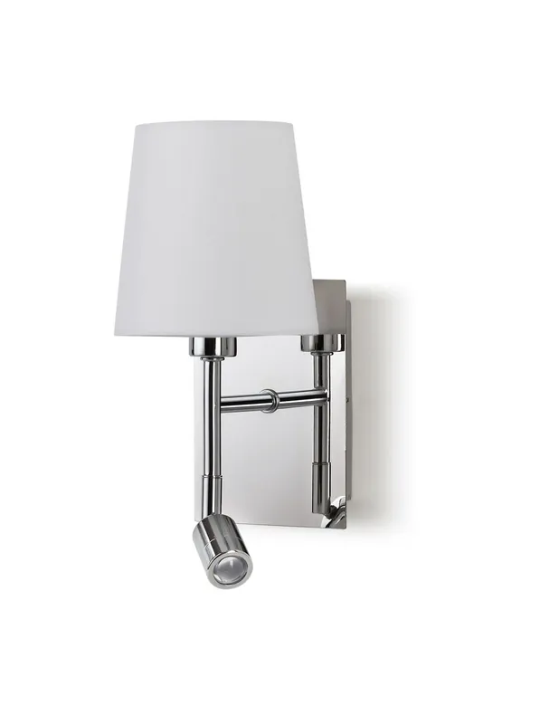 Stock Limitado Aplique de pared Eda W - Exo - Novolux Lighting - Lámpara de lectura con pantalla blanca