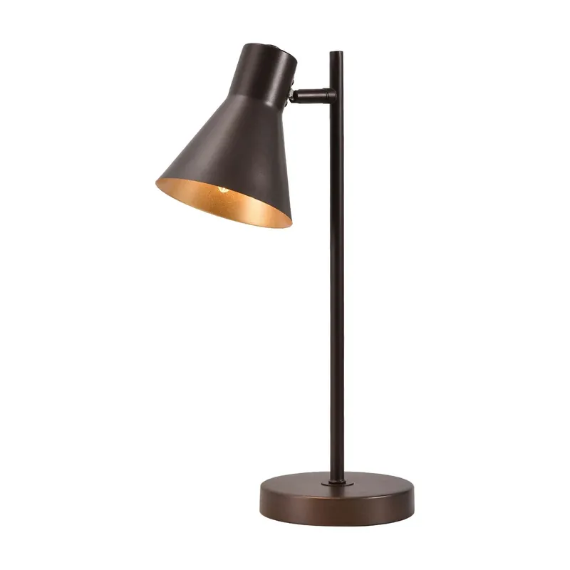 LÁMPARA DE MESA DECORATIVA CLARENCE MARRÓN Compra Hoy