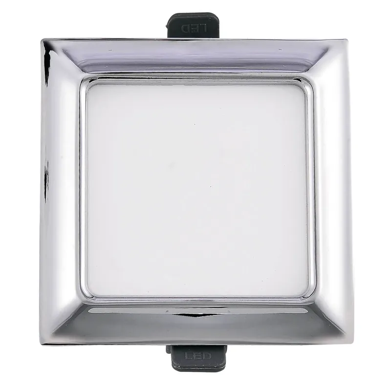 DOWNLIGHT LED CUADRADO 9W CROMO Favorito De Clientes