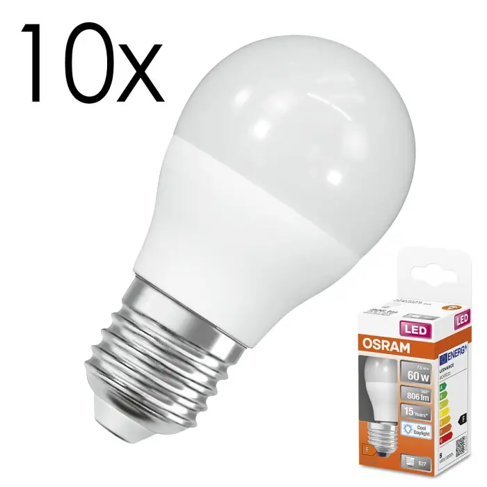 Alta Calidad Lámparas Osram E27 LED 7.5 Watt blanco luz diurna 806 Lumen