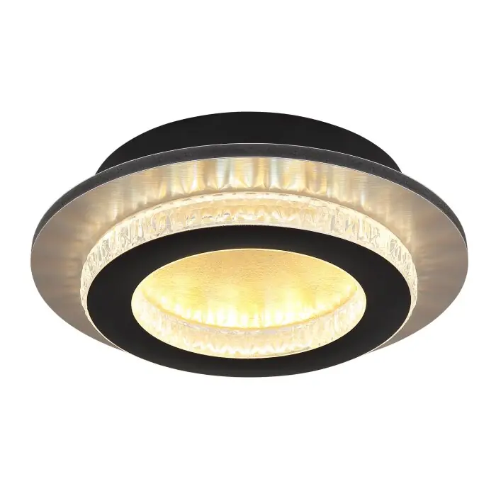 Últimas Unidades Lámparas Globo Lighting Jayden Plafones LED dorado, Negro, 1 luz
