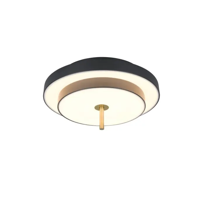 Lámparas Trio KEATON Plafones LED Negro-dorado, 1 luz Oferta Flash