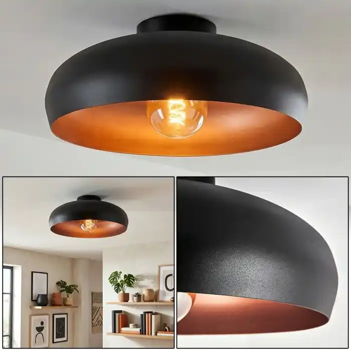 Guayo Plafones Negro, 1 luz Comprar En Línea