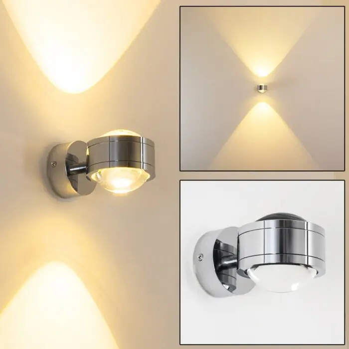 A Buen Precio INDORE Aplique LED Cromo, 2 luces