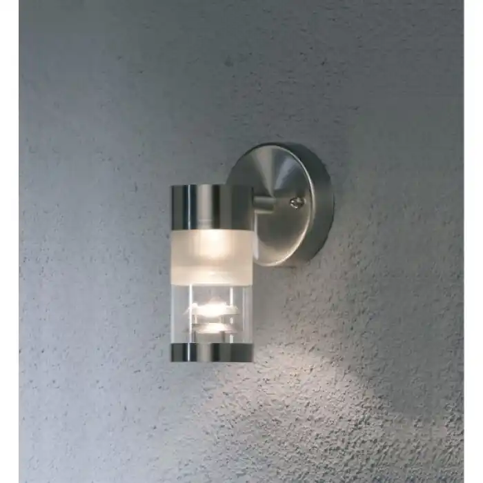Certificado Konstsmide BOLZANO Aplique Color acero inoxidable, 1 luz