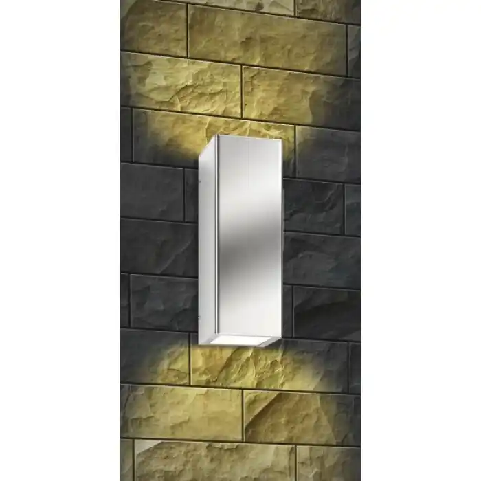Lcd Fehmarn Aplique Color acero inoxidable, 2 luces Promoción