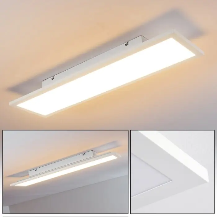 Stock Limitado Salmi Lámpara de Techo LED Blanca, 1 luz