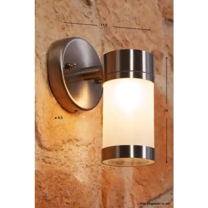 Favorito De Clientes Konstsmide Aplique Color acero inoxidable, 1 luz