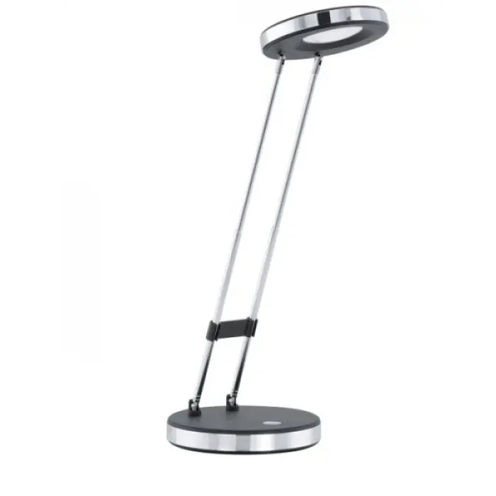 Eglo GEXO Lámpara de mesa LED Cromo, Negro, 1 luz Devolución Gratuita