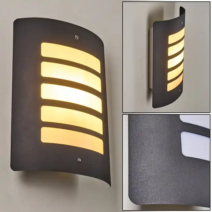 Oferta Limitada Aplique para exterior Alslev Antracita, 1 luz