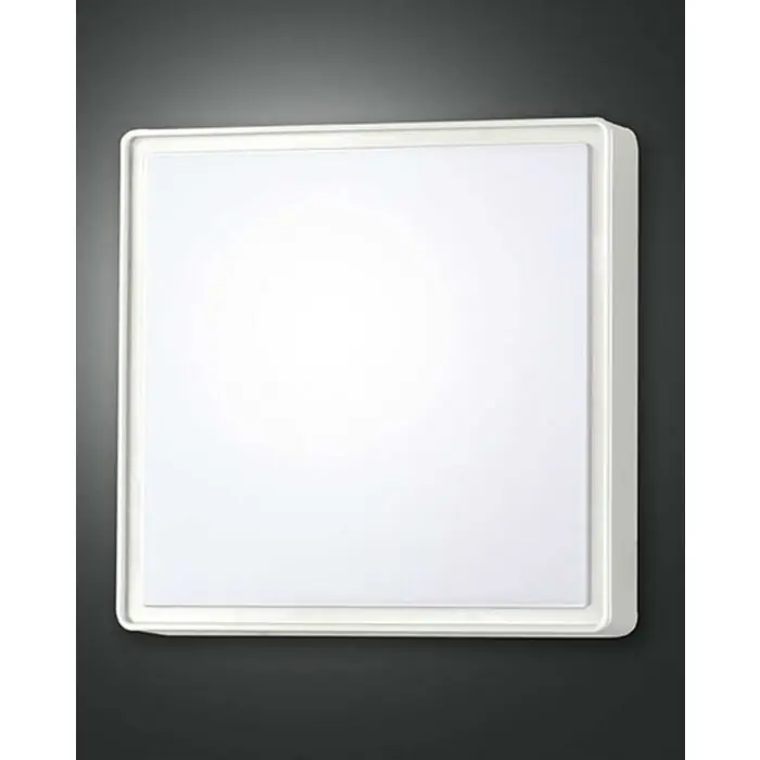 A Buen Precio Fabas Luce OBAN Lámpara de techo para exterior Blanca, 1 luz, Sensor de movimiento