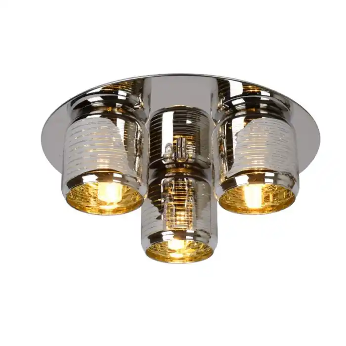 Lucide ERYN Lámpara de Techo Cromo, 3 luces Devolución Gratuita