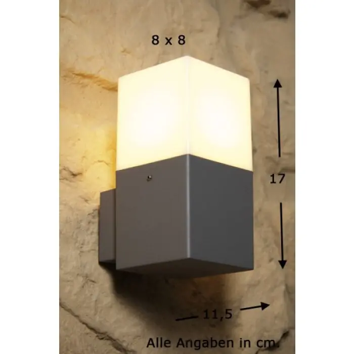 A Buen Precio Trio HUDSON Aplique para exterior Color acero inoxidable, 1 luz