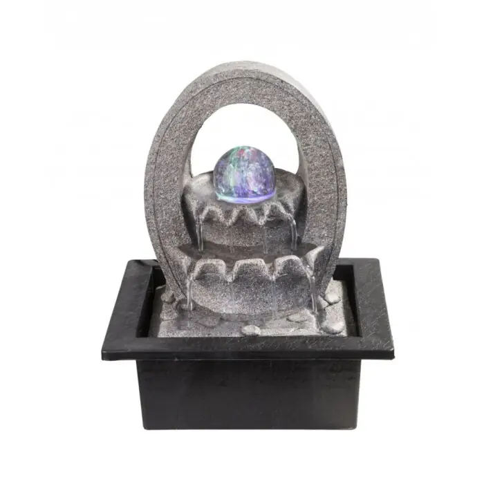 Globo ALBERT Fuente LED Gris, 4 luces, Cambia de color Precio De Oferta