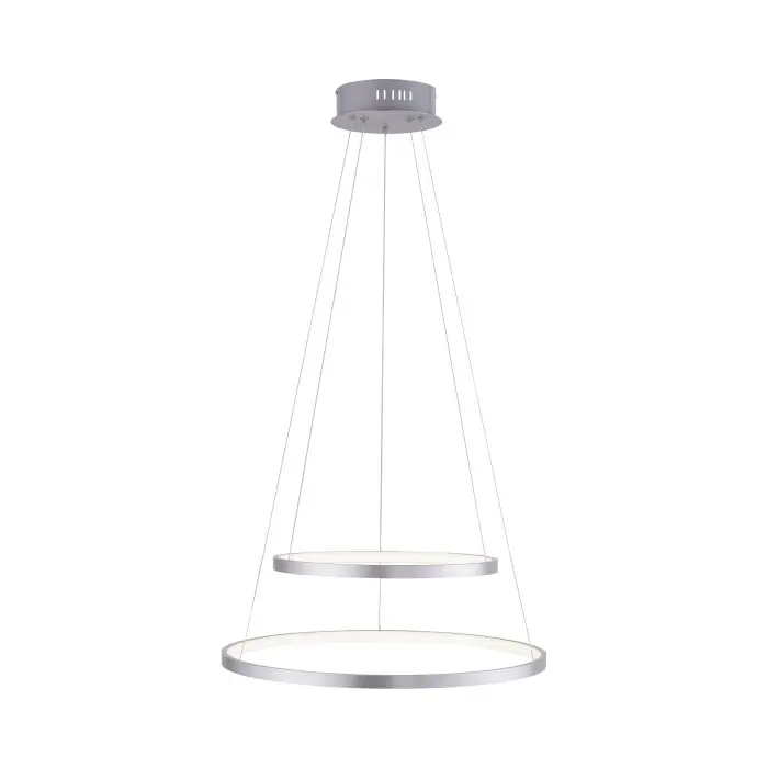 Leuchten Direkt Ls-CIRCLE Lámpara Colgante LED Color acero inoxidable, 1 luz, Mando a distancia, Cambia de color Barato