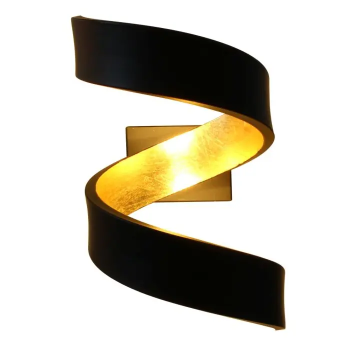 Súper Precio Lutec HELIX Aplique dorado, Negro, 2 luces
