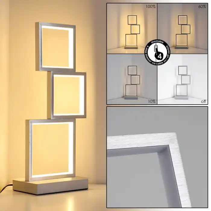 Bacolod Lámpara de mesa LED Aluminio, 1 luz Oferta Flash