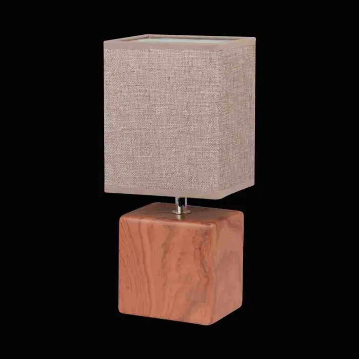 Compra Hoy Honsel LOG Lámpara de mesa Madera oscura, 1 luz