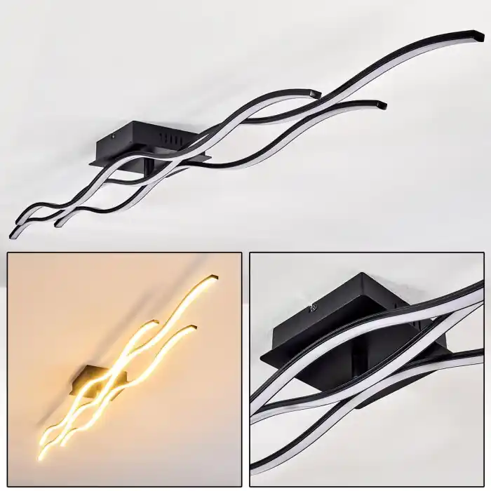 Venta Final Flow Lámpara de Techo LED Negro, 3 luces