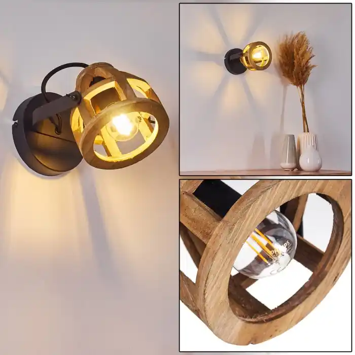 Haervej Aplique Negro, 1 luz Gran Oferta