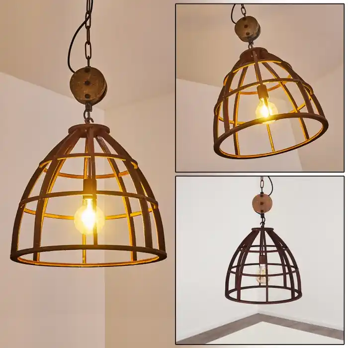 Haervej Lámpara Colgante Marrón, Color óxido, 1 luz Compra Hoy